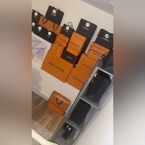 Louis Vuitton Orange and Black Storage Collection